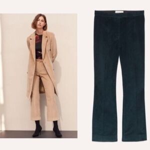 BABATON 1-01 Aritzia Albers Ankle Cropped Kick Flare Corduroy Pants 2